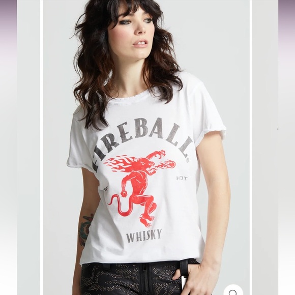 Tops - Fireball Friday Tee Womens Size Small Short Sleeve Graphic Deluxe Soft Fabric